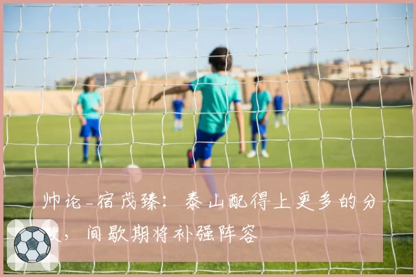 帅论_宿茂臻:泰山配得上更多的分数,间歇期将补强阵容
